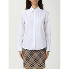 Burberry White Cotton Dress Shirt - Zeiniez