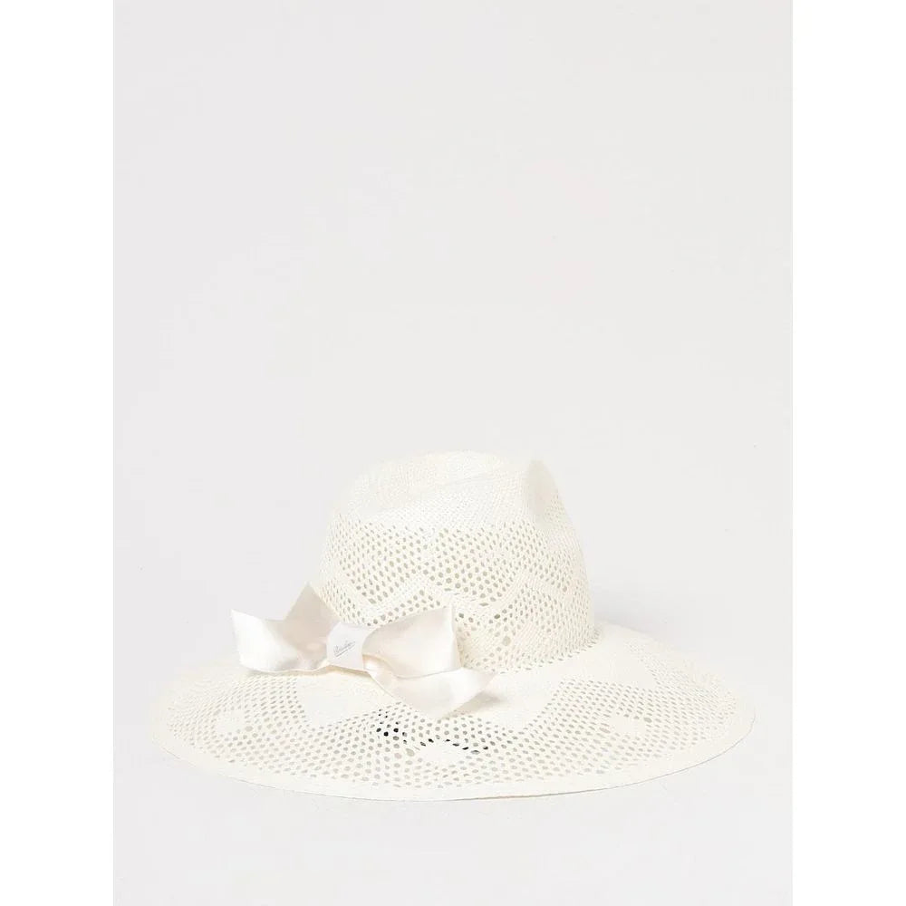 Borsalino White Paper Straw Sunhat - Zeiniez