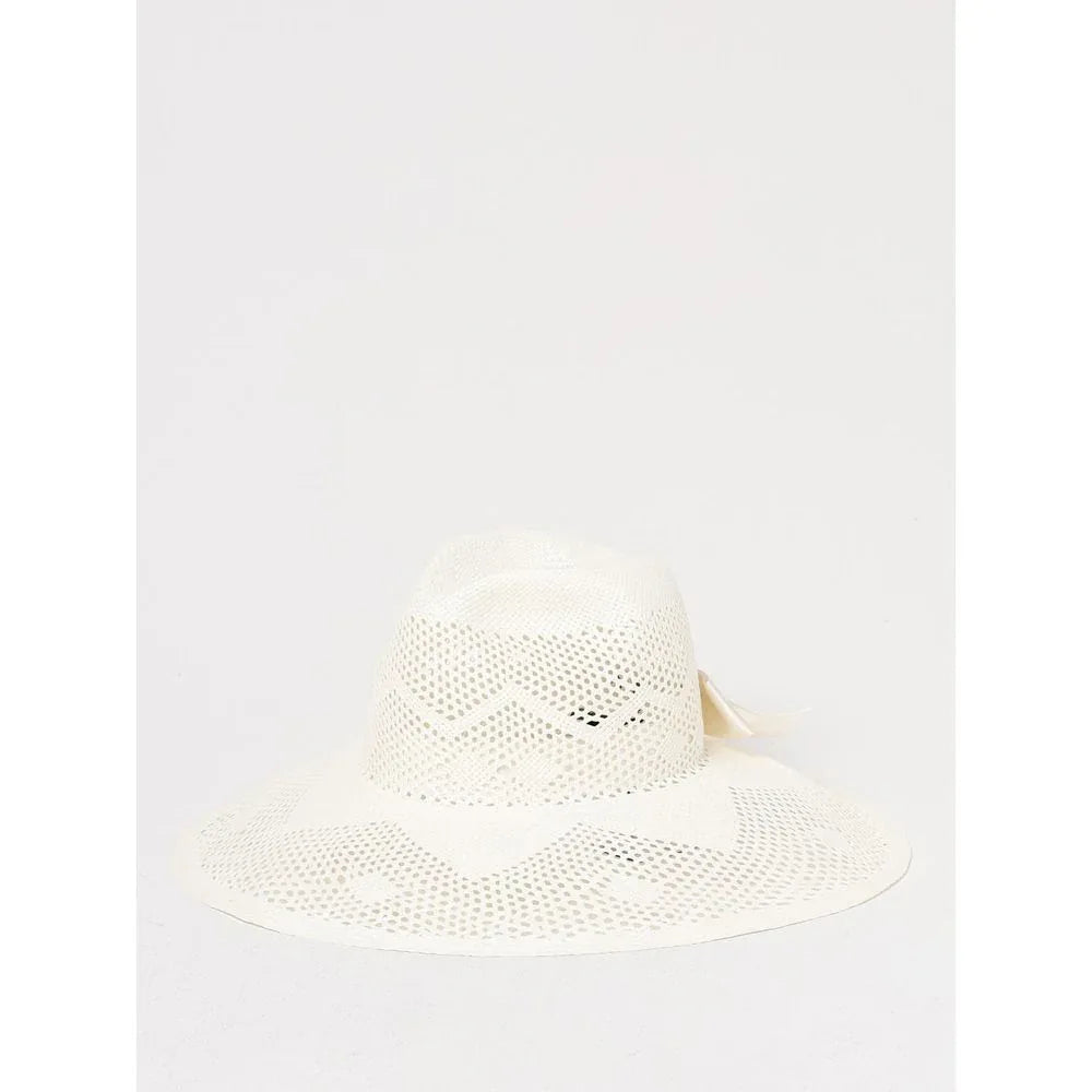 Borsalino White Paper Straw Sunhat - Zeiniez