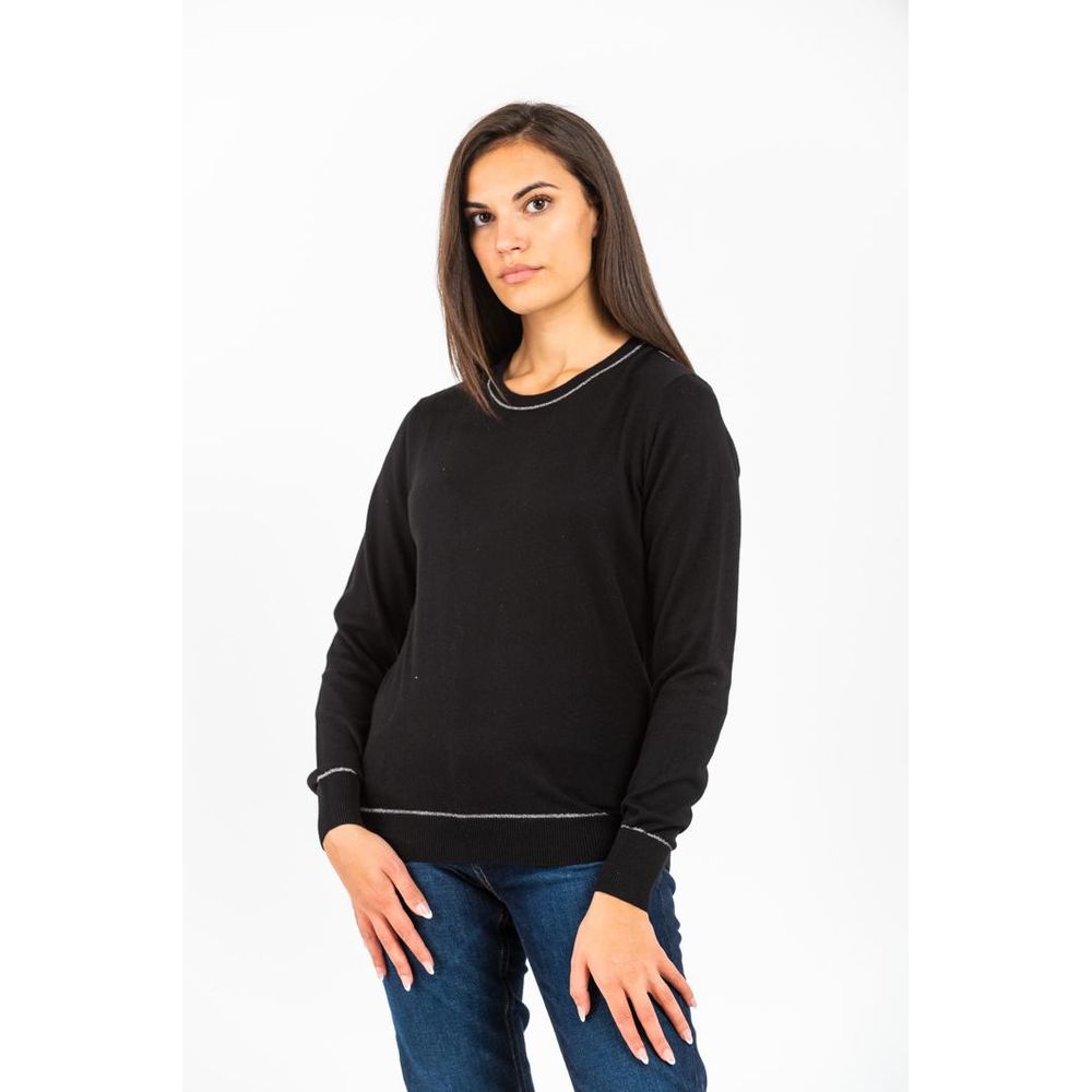 Gas Black Cashmere Sweater