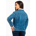 Gas Blue Cotton Denim Jacket
