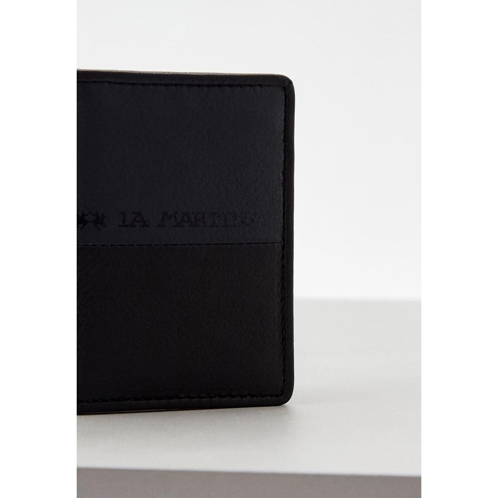 La Martina Black Calfskin Wallet