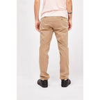 Gas Beige Cotton Casual Pants - Zeiniez