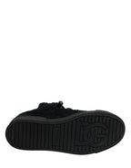 Dolce & Gabbana Black Faux Shearling Low Top Sneakers Shoes - Zeiniez
