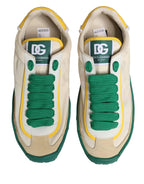 Dolce & Gabbana Multicolor Old Runner Lace Up Sneakers Shoes - Zeiniez