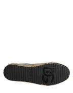 Dolce & Gabbana Black Portofino Mud Effect Low Top Sneakers Shoes - Zeiniez