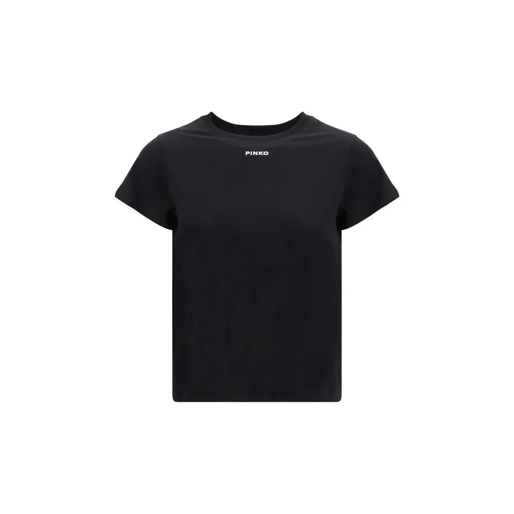 PINKO Black Cotton T-Shirt - Zeiniez