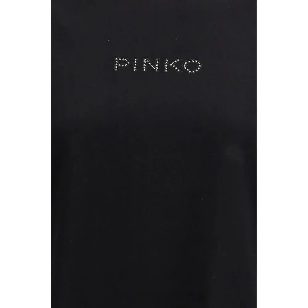 PINKO Black Cotton T-Shirt - Zeiniez