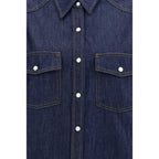 Khaite Blue Denim Shirt - Zeiniez
