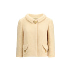 Valentino Beige Fleece Wool Coat - Zeiniez