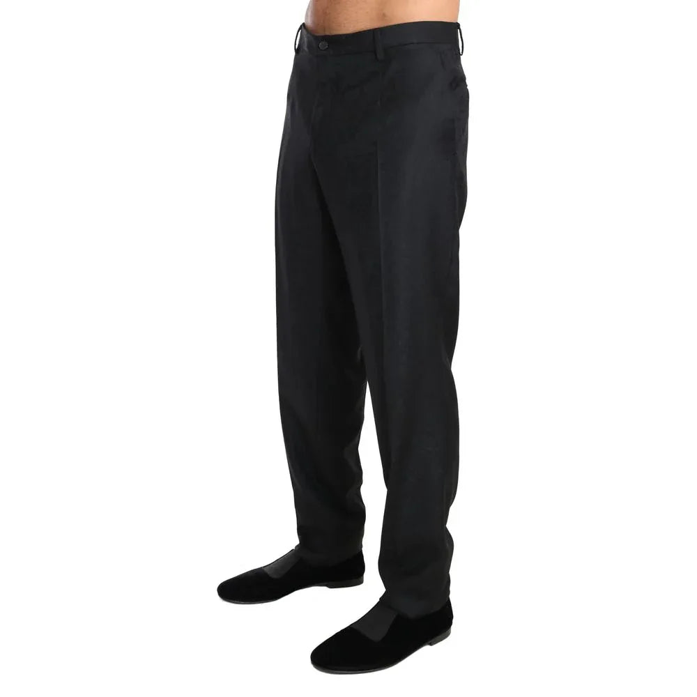 Dolce & Gabbana Gray Cotton Dress Pants - Zeiniez
