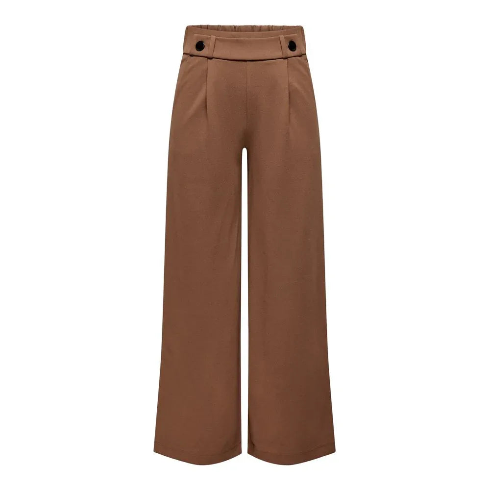 Jacqueline De Yong Brown Viscose Casual Pants - Zeiniez