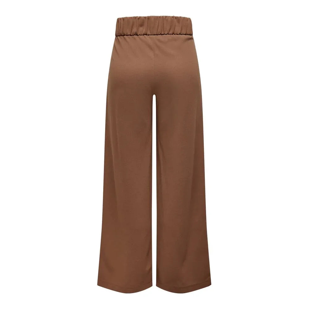 Jacqueline De Yong Brown Viscose Casual Pants - Zeiniez