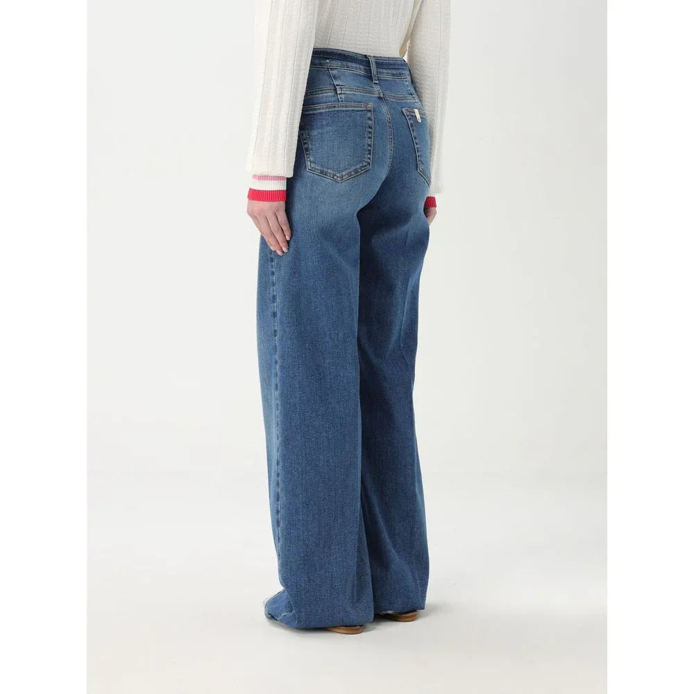 Liu Jo Blue Cotton Flared Jeans - Zeiniez