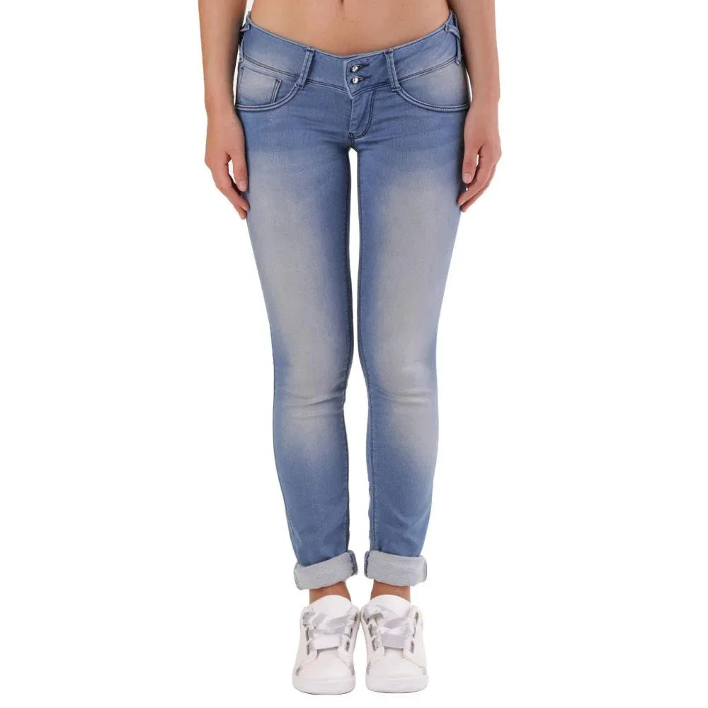 Met Blue Cotton Skinny Jeans - Zeiniez