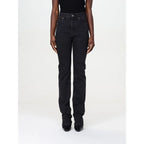 Saint Laurent Black Cotton Straight-Leg Jeans - Zeiniez