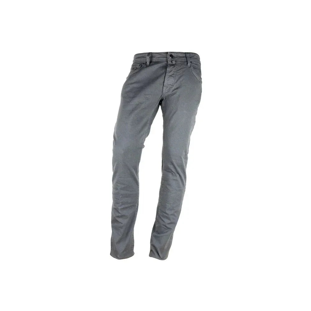 Jacob Cohen Gray Cotton Slim Fit Jeans - Zeiniez
