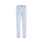 Yes Zee Light Blue Cotton Boyfriend Jeans - Zeiniez