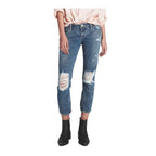 One Teaspoon Blue Cotton Cropped Jeans - Zeiniez