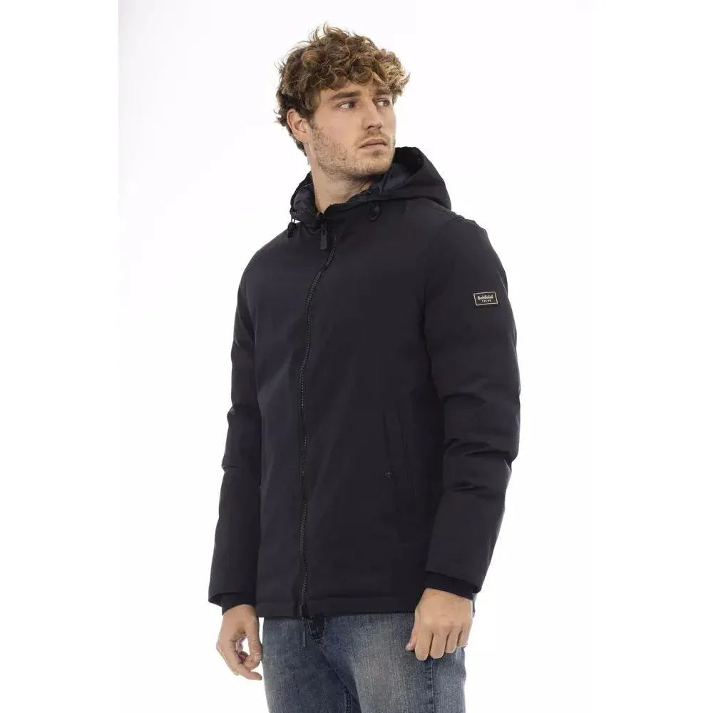 Baldinini Trend Blue Polyester Shell Jacket - Zeiniez