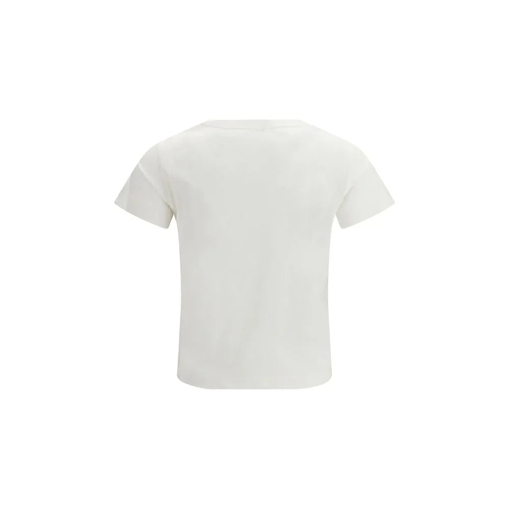 PINKO White Cotton T-Shirt - Zeiniez