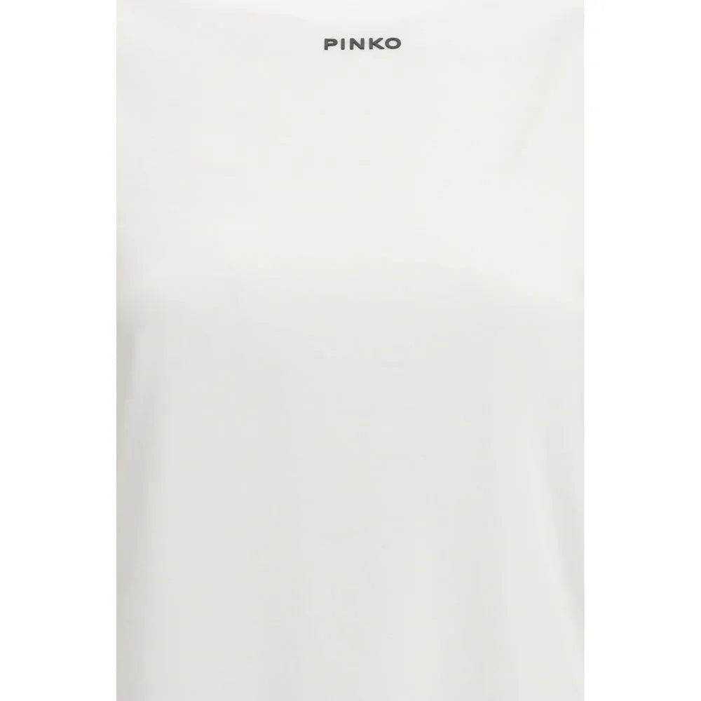 PINKO White Cotton T-Shirt - Zeiniez
