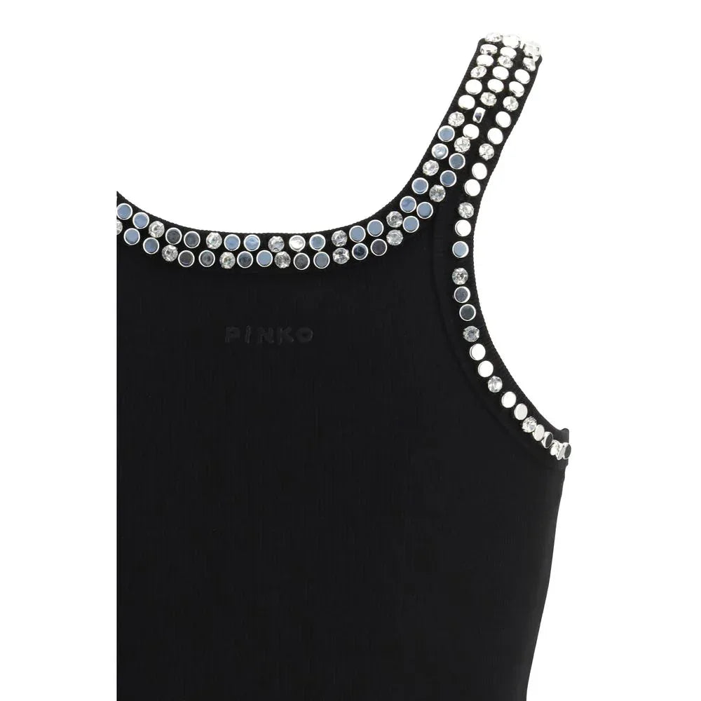 PINKO Black Cotton Top - Zeiniez