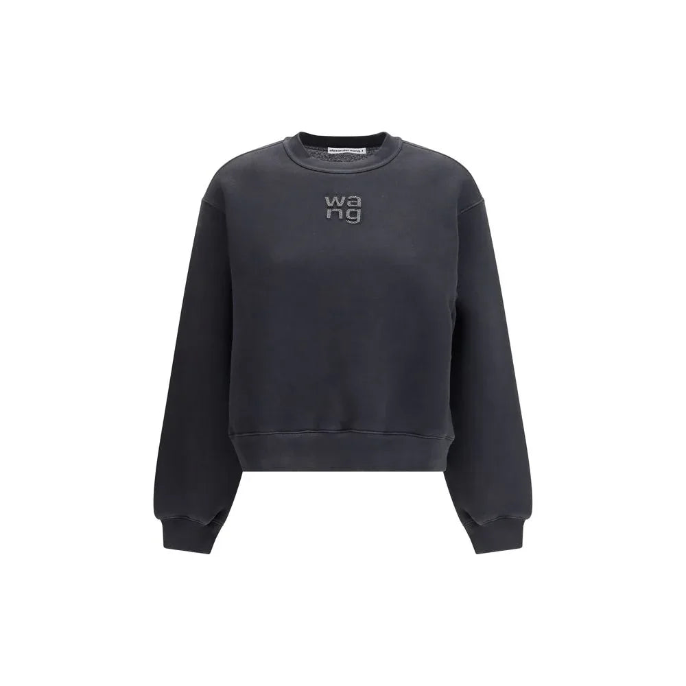 Alexander Wang Black Cotton Sweatshirt - Zeiniez