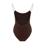 Oséree Brown Metal One-Piece Swimsuit - Zeiniez