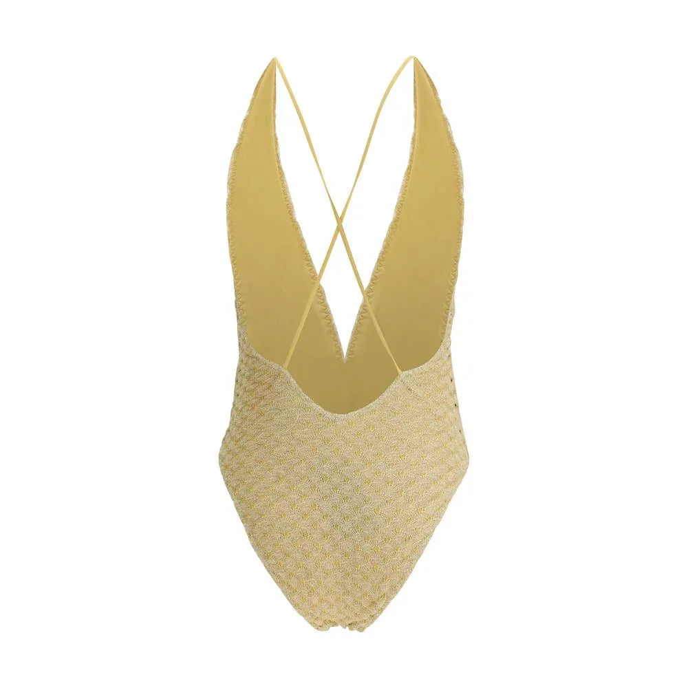 Missoni Gold Other Fibres One-Piece Swimsuit - Zeiniez