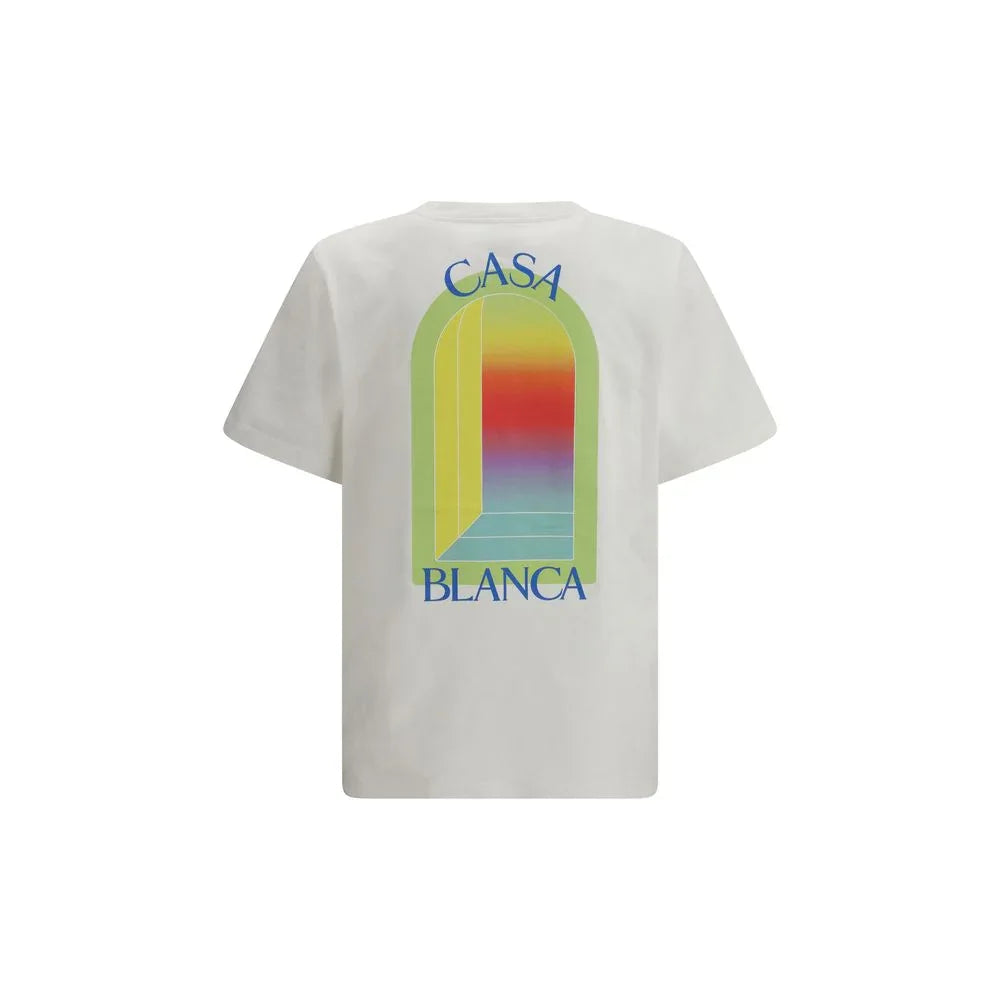 Casablanca White Cotton T-Shirt - Zeiniez