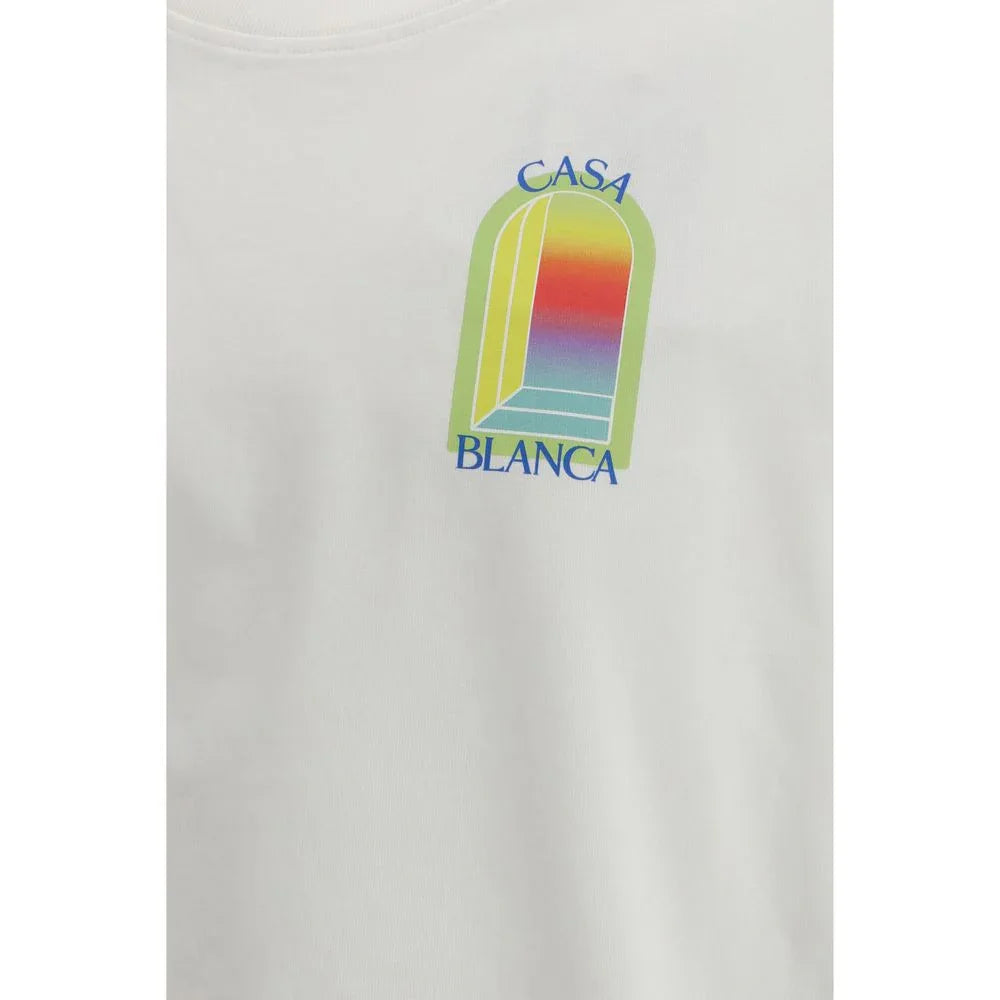 Casablanca White Cotton T-Shirt - Zeiniez