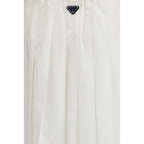 Prada White Cotton Long Skirt - Zeiniez