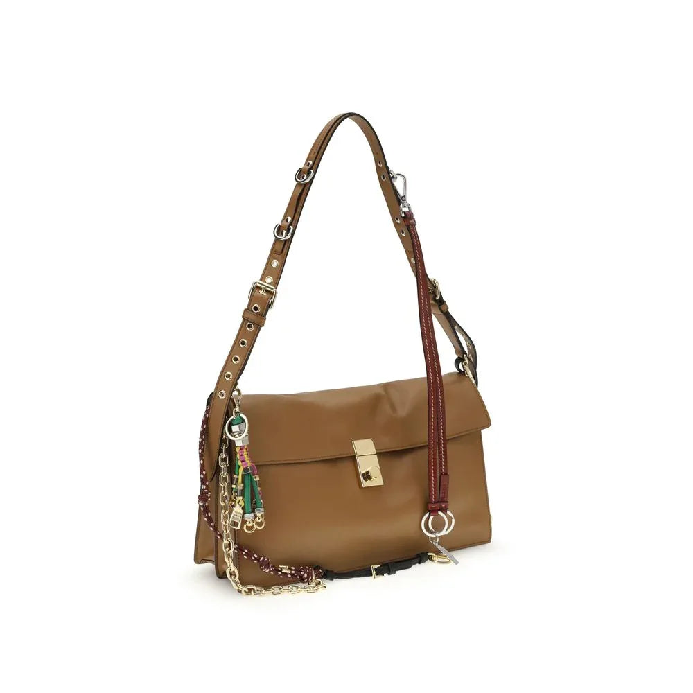 Prada Beige Calf Leather Bos Taurus Shoulder Bag - Zeiniez