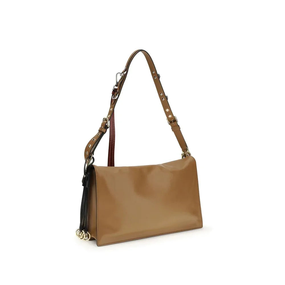Prada Beige Calf Leather Bos Taurus Shoulder Bag - Zeiniez