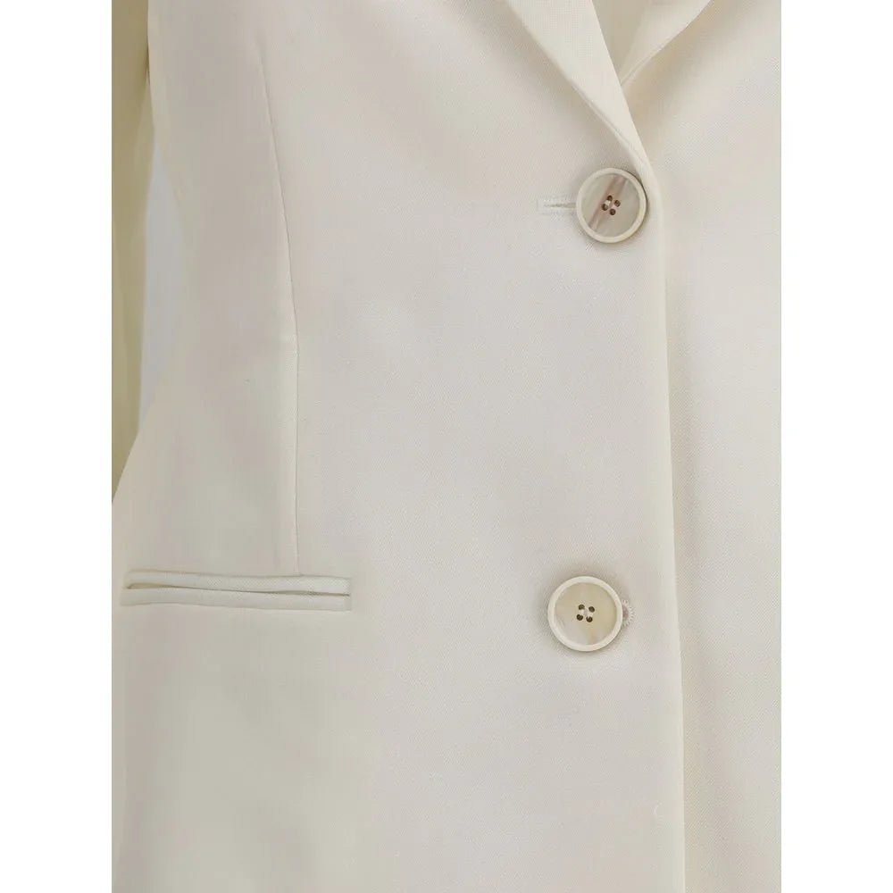 Givenchy White Wool Blazer - Zeiniez