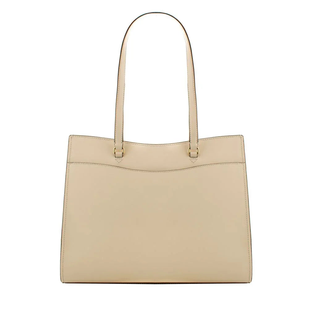 Michael Kors Beige Leather Tote Bag - Zeiniez