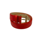 Borbonese Red Leather Women Belt - Zeiniez