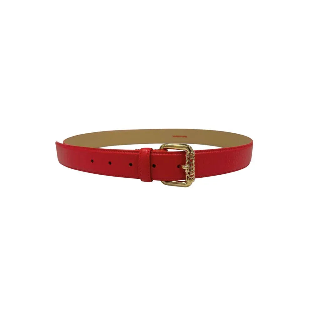 Borbonese Red Leather Women Belt - Zeiniez