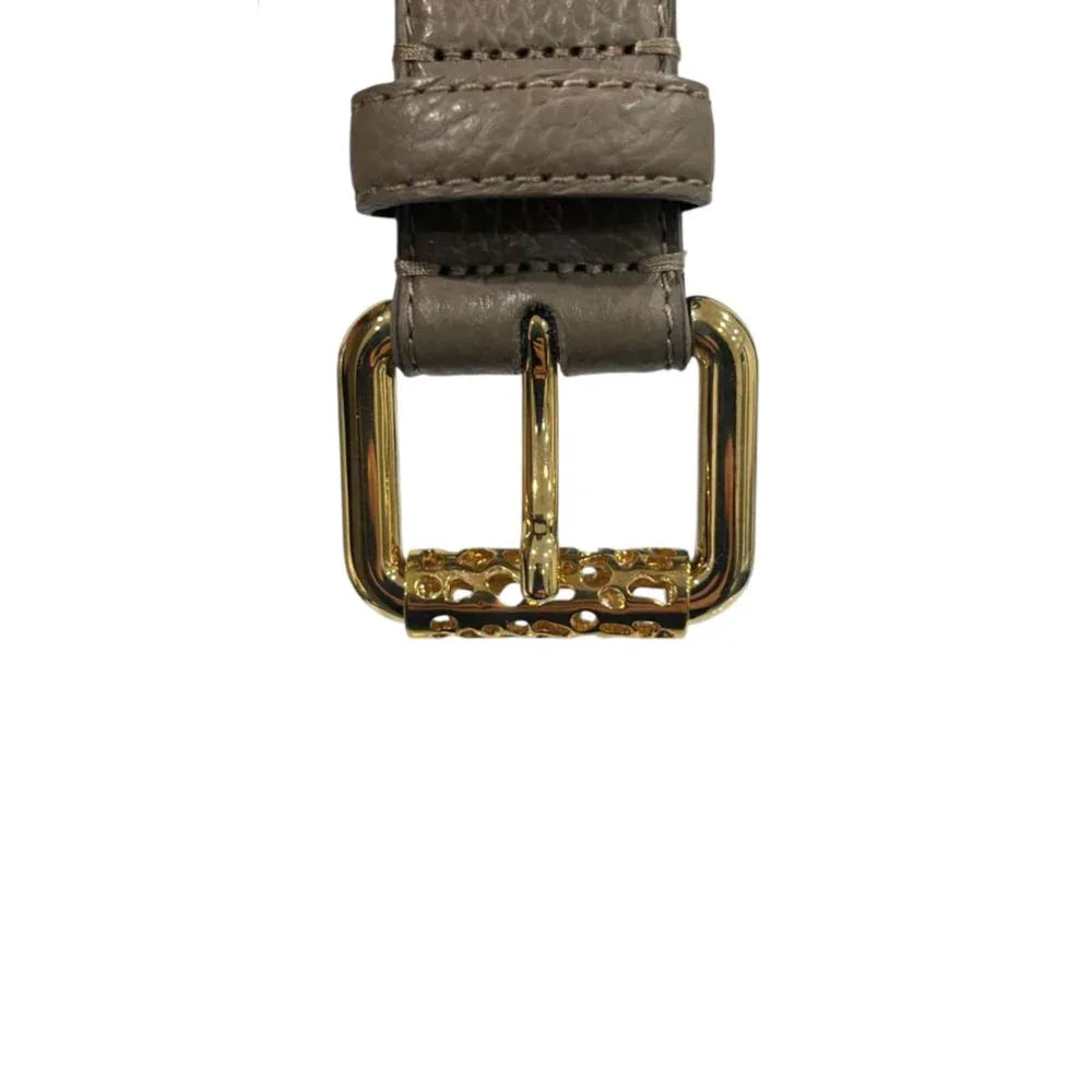 Borbonese Grey Leather Women Belt - Zeiniez