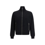 Prada Black Fleece Wool Bomber - Zeiniez