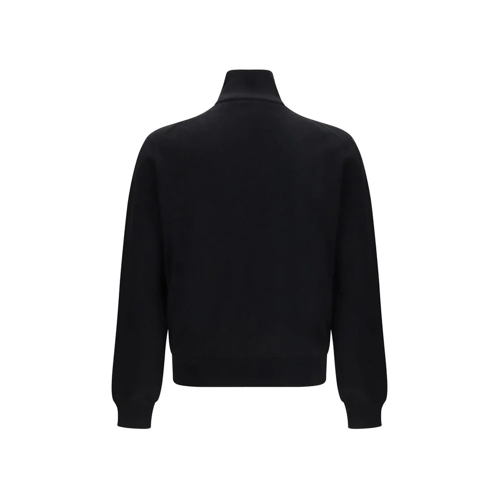 Prada Black Fleece Wool Bomber - Zeiniez