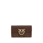 PINKO Brown Calf Leather Bos Taurus Shoulder Bag - Zeiniez