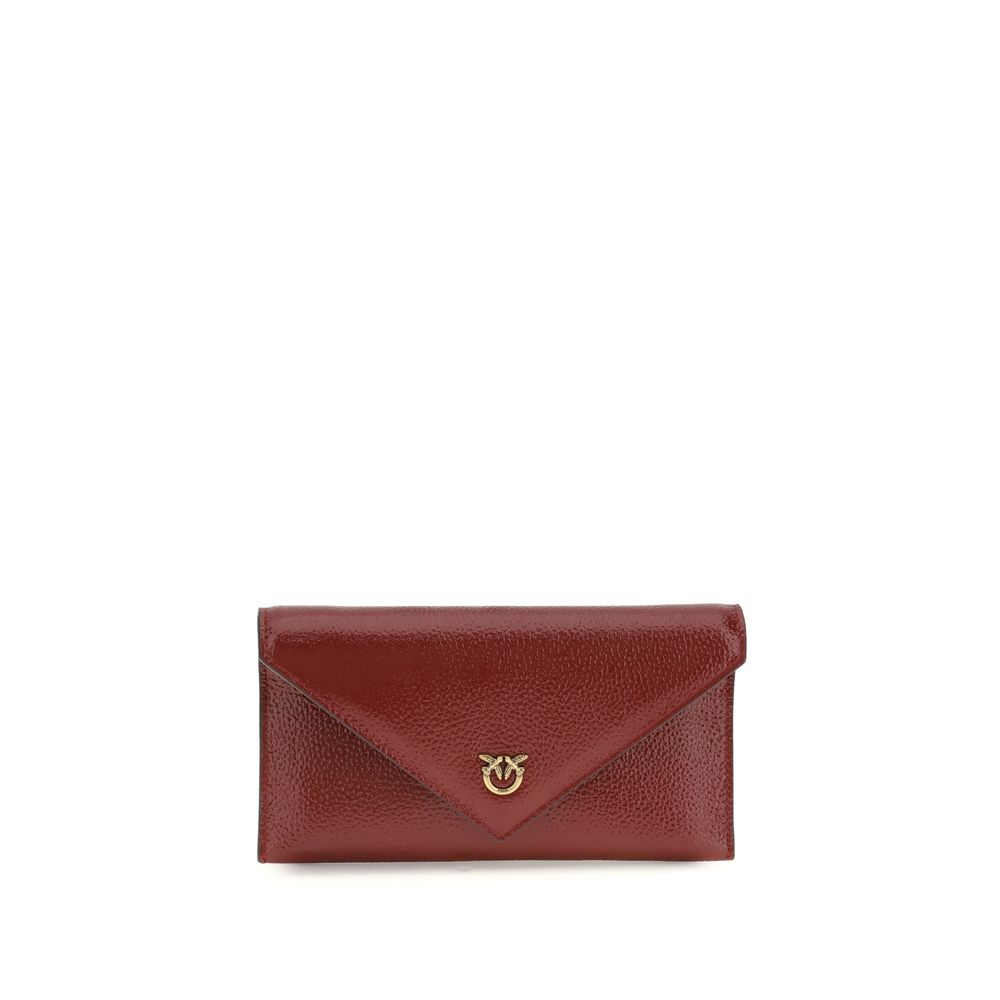 PINKO Bordeaux Calf Leather Bos Taurus Handbag - Zeiniez