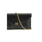 PINKO Black Calf Leather Bos Taurus Handbag - Zeiniez