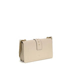 PINKO Beige Calf Leather Bos Taurus Shoulder Bag - Zeiniez