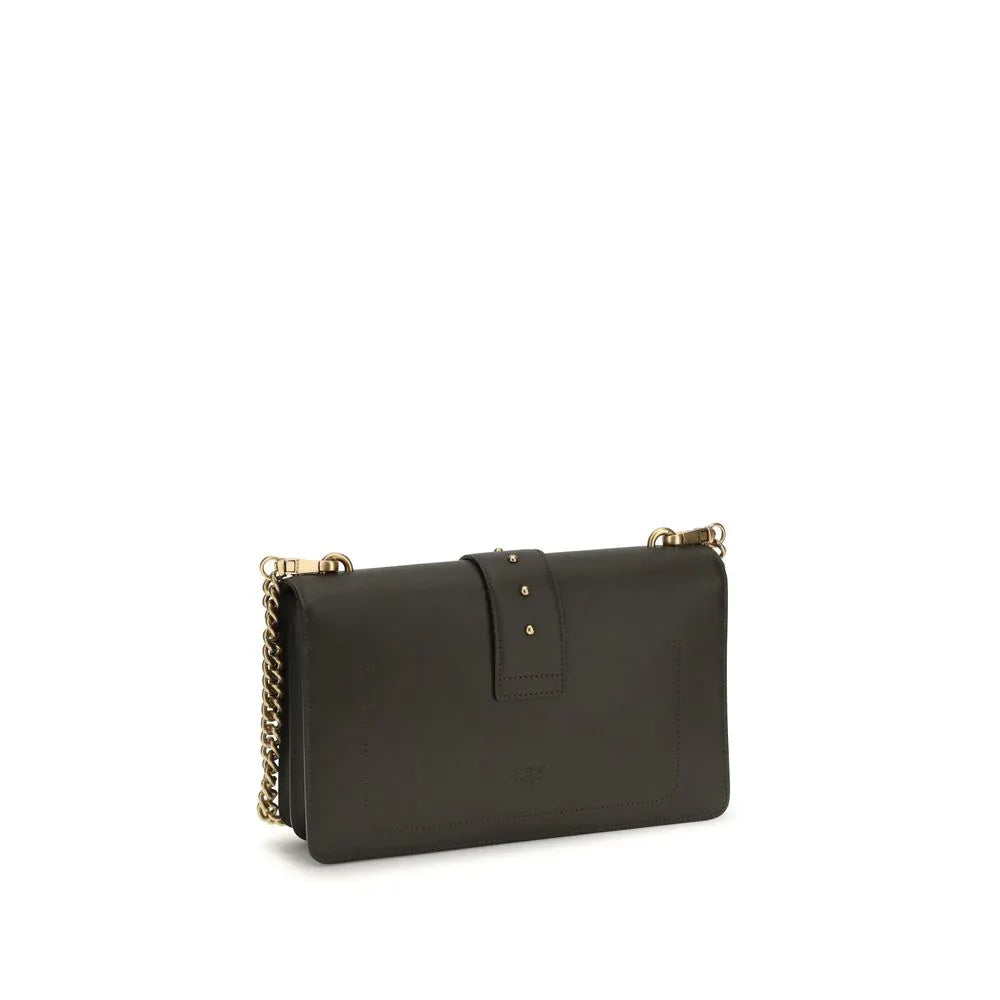 PINKO Bicolor Calf Leather Bos Taurus Shoulder Bag - Zeiniez