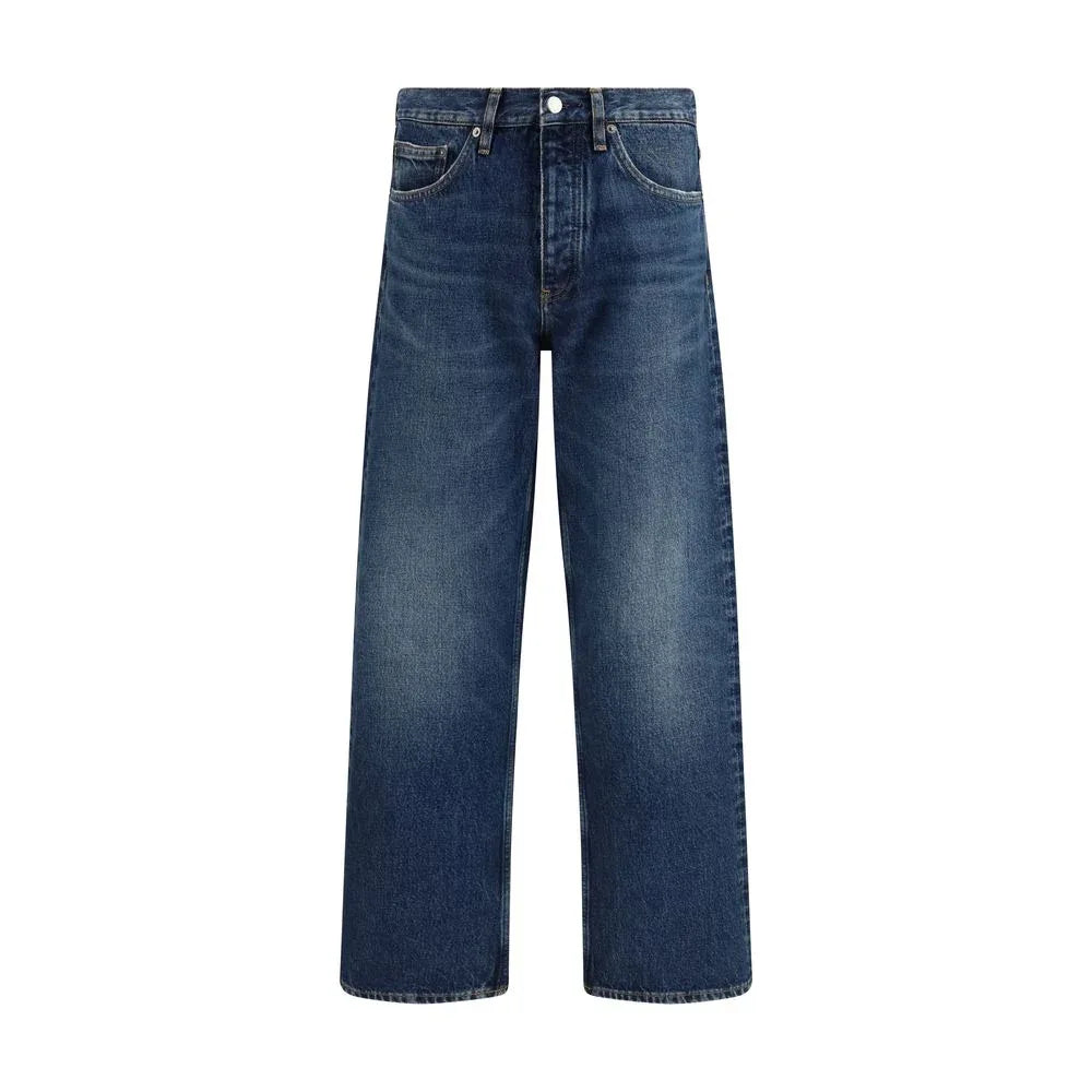 Sunflower Blue Cotton Relaxed Fit Jeans - Zeiniez