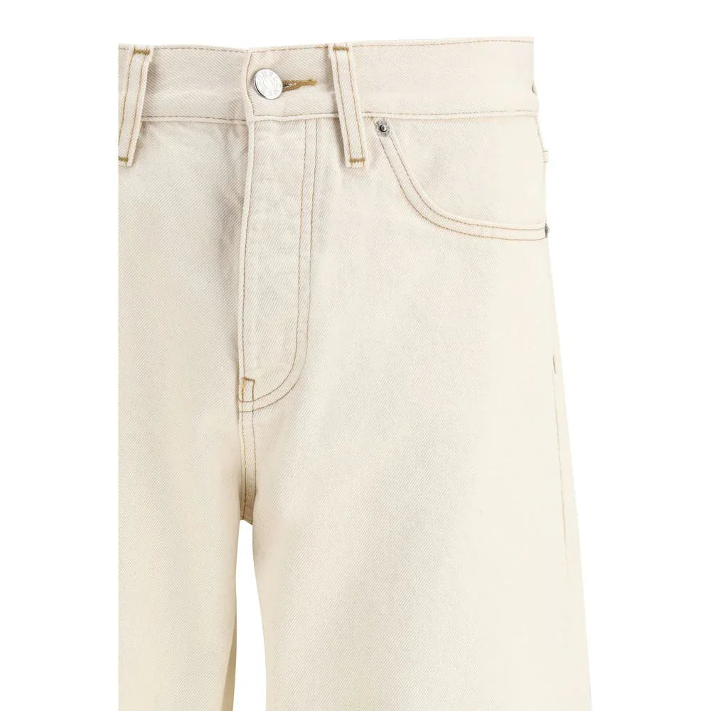 Sunflower Beige Cotton Relaxed Fit Jeans - Zeiniez