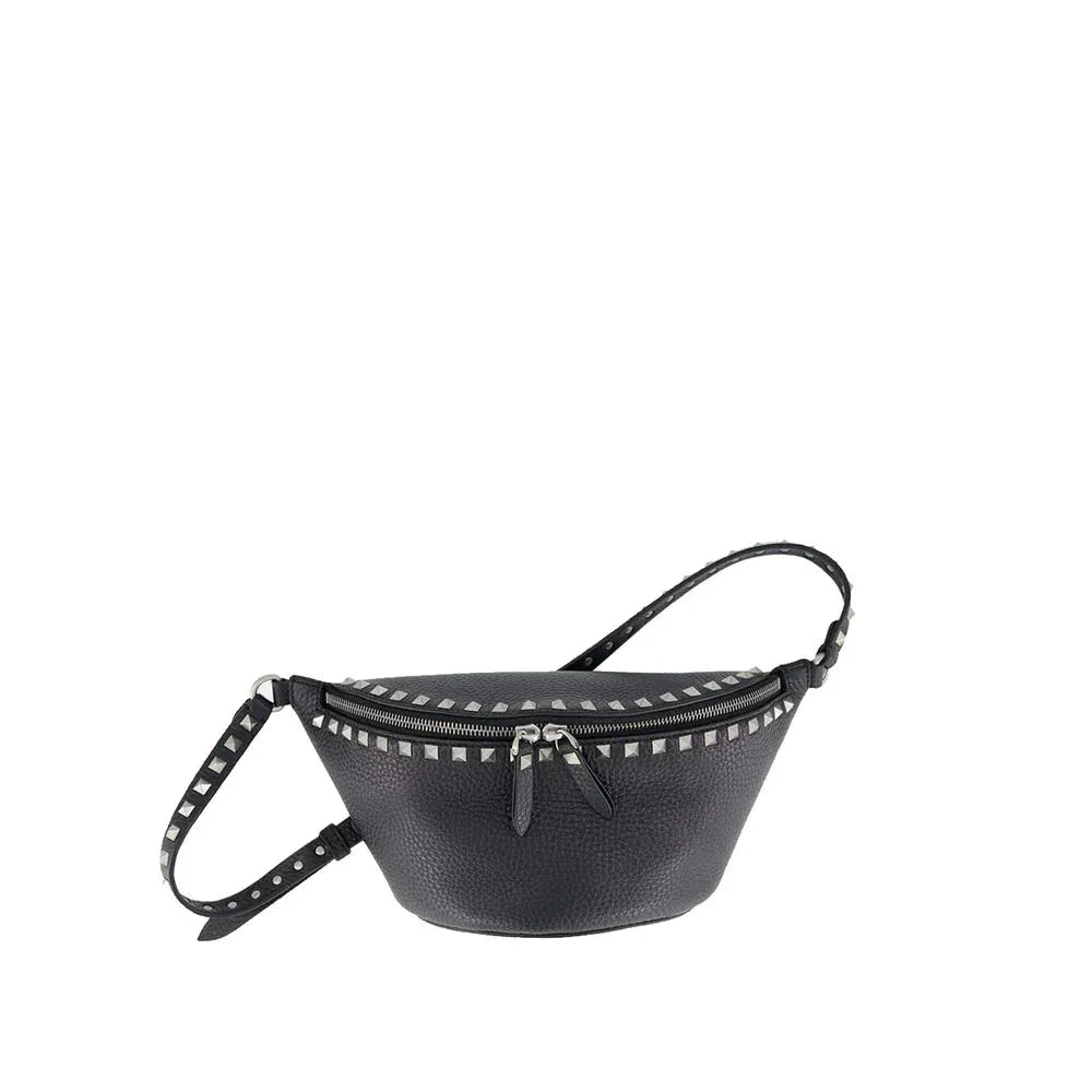Valentino Garavani Black Calfskin Belt Bag - Zeiniez